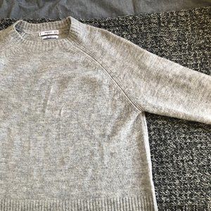 Mango Grey Pullover / round neck Wool blend